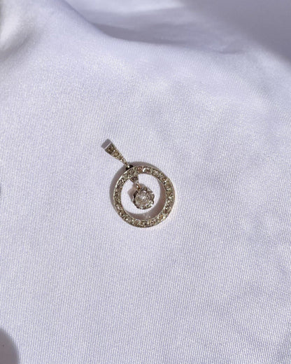 Pendentif Art-déco diamants &quot;Katarina&quot;