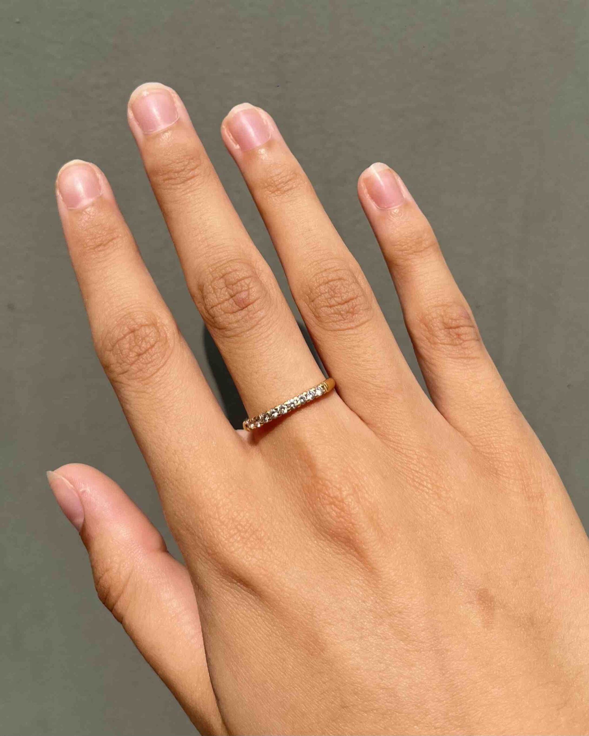 "Charlotte" Diamond Half Wedding Band