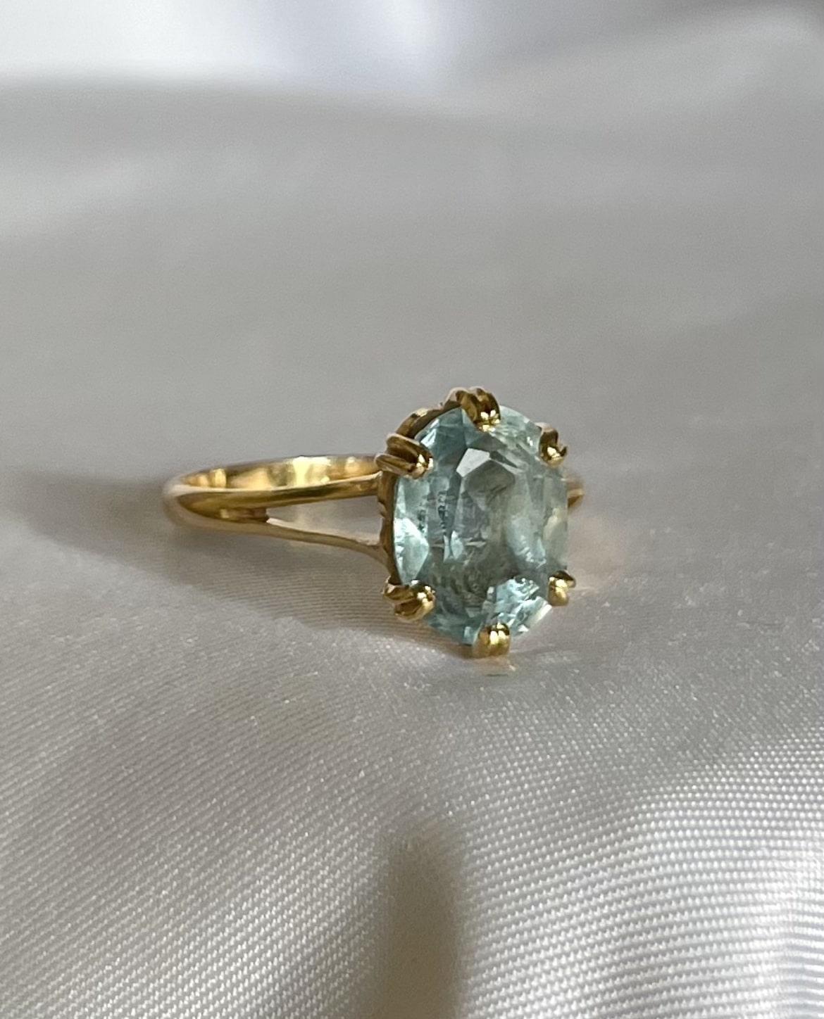 Bague Topaze vintage &quot;Elicia&quot;