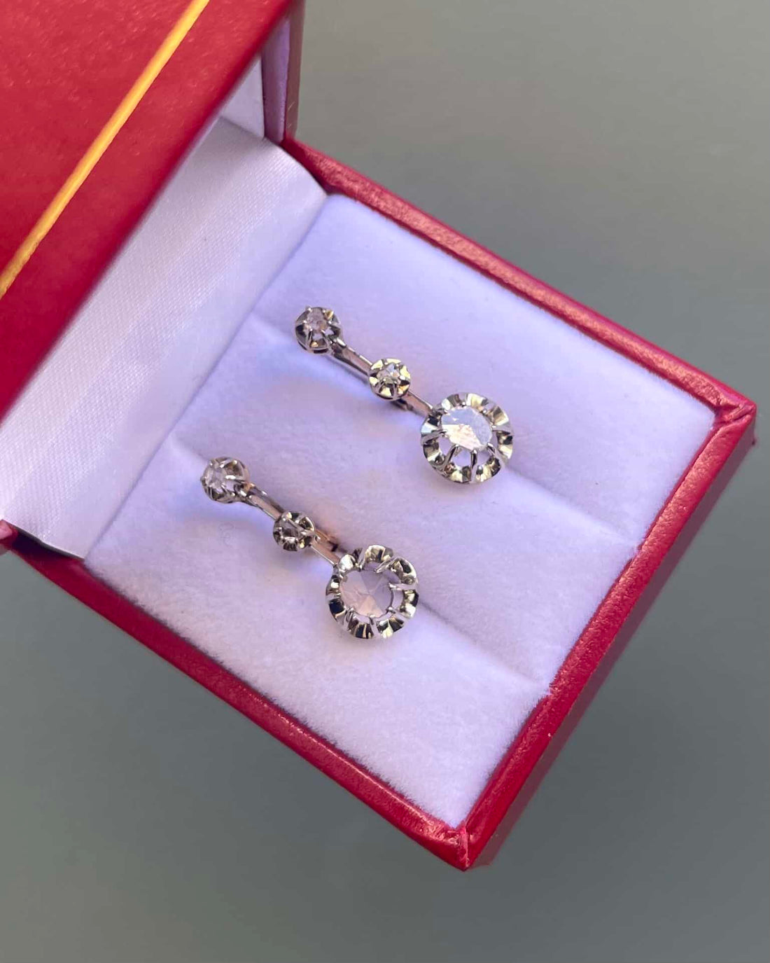 Dormeuses Vintage Diamants &quot;Amalia&quot;