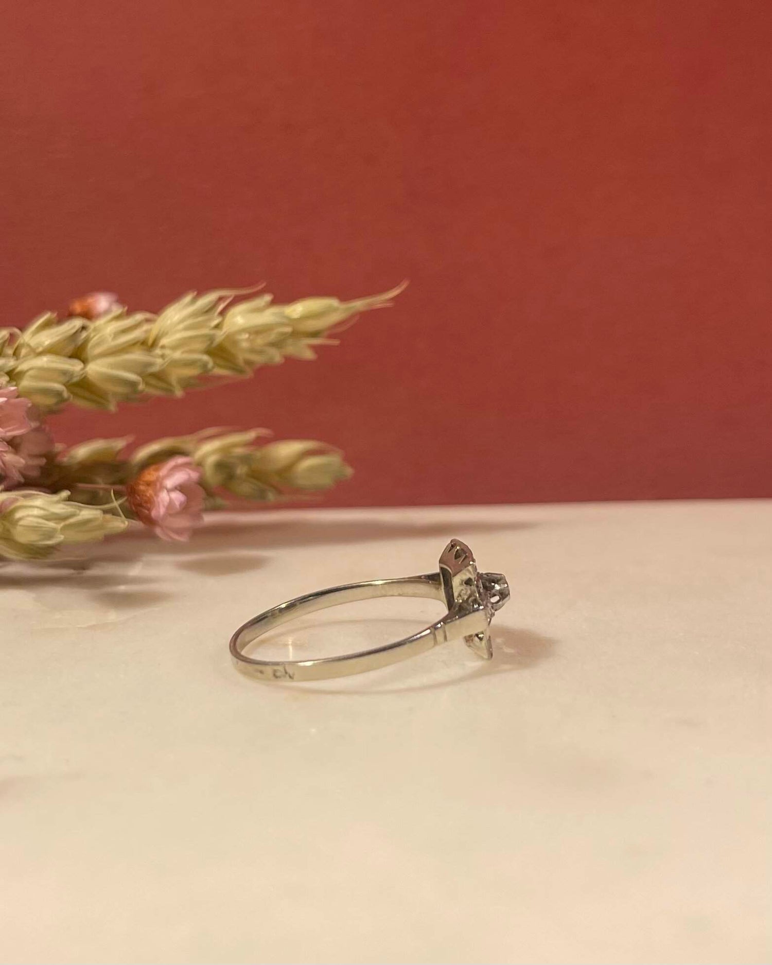 Bague Vintage Art-Déco Diamant &quot;Emeline&quot;