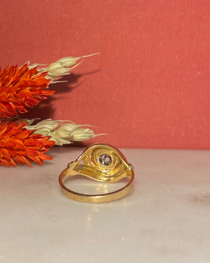 Bague Vintage Tourbillon Art-Deco Diamant &quot;Erine&quot;