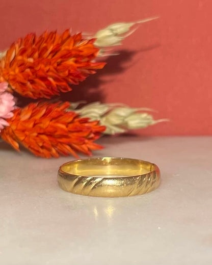 Alliance Vintage Or 18 carats "Ally" - Elliade Paris
