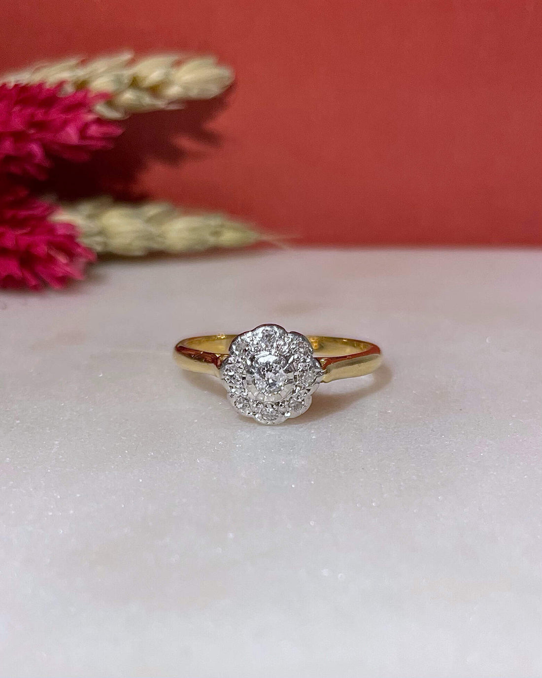 Bague Marguerite Art-Déco Diamants &quot;Susan&quot;