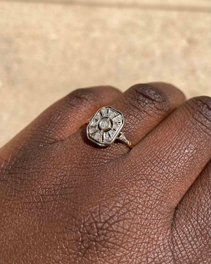Bague Vintage Art-Déco 11 Diamants &quot;Janet&quot;