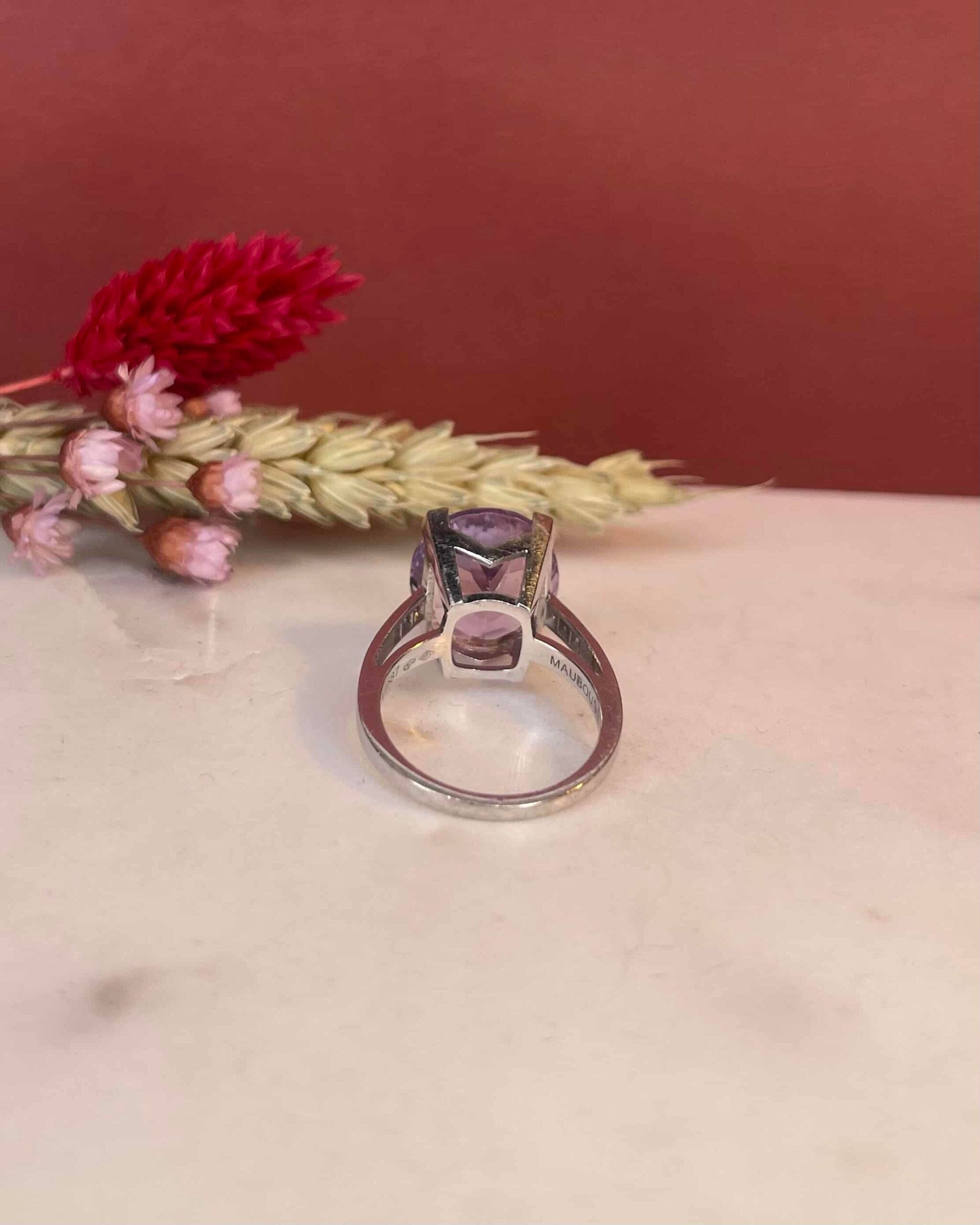 Bague Mauboussin Améthyste 6.90 carats &amp; Diamants - Elliade Paris