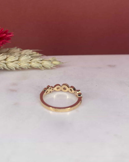 Demi Alliance Vintage 15 Diamants &quot;Lucile&quot;