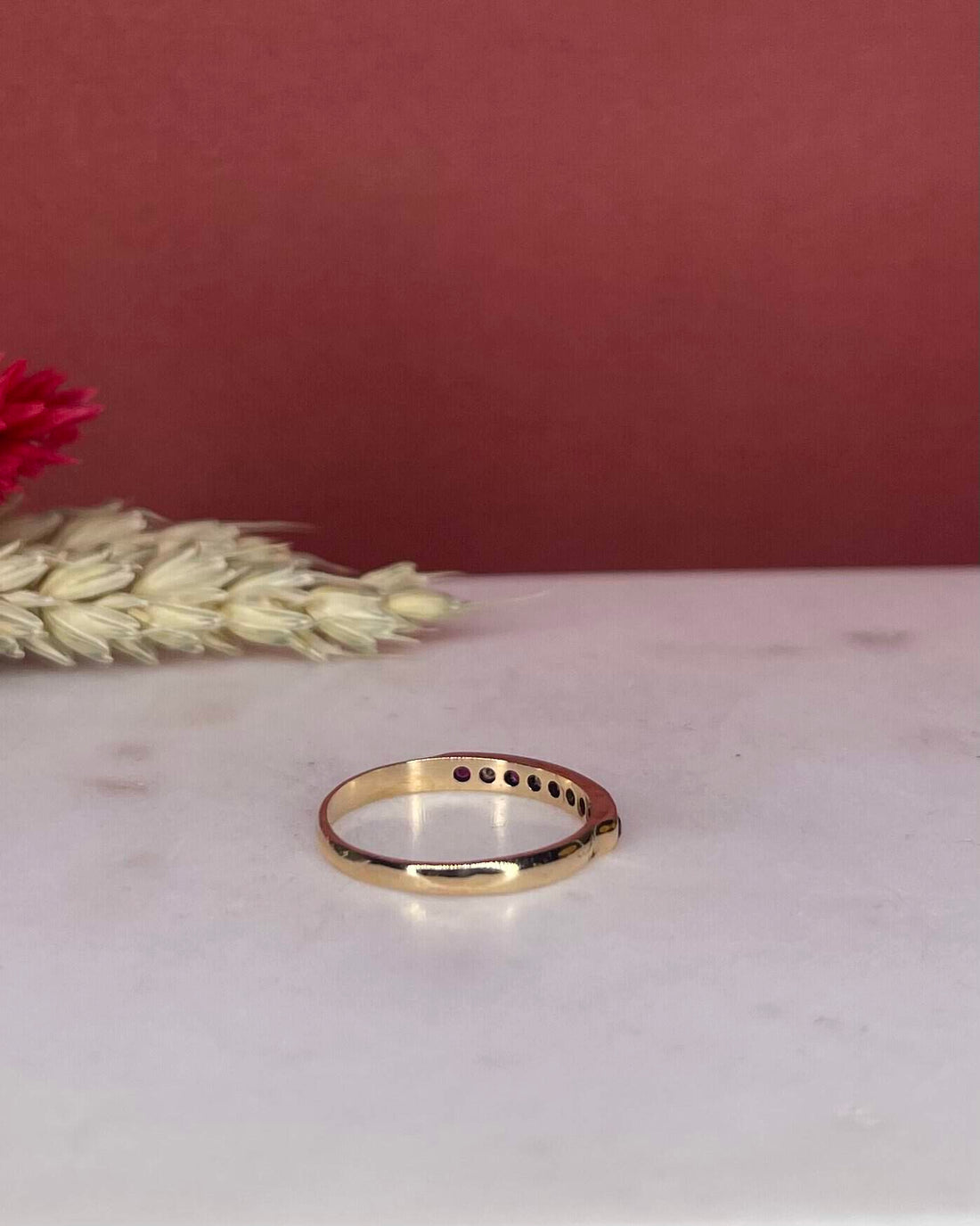Demi-Alliance Rubis &amp; Diamants &quot;Armelle&quot;