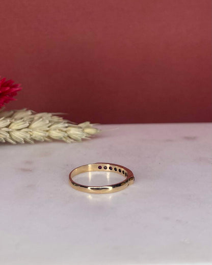 Demi-Alliance Rubis &amp; Diamants &quot;Armelle&quot;