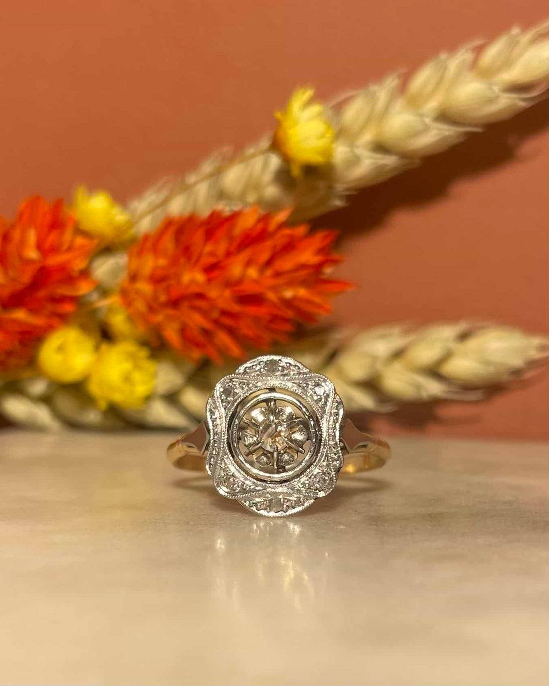 Bague Art-Déco 7 Diamants &quot;Bérénice&quot;