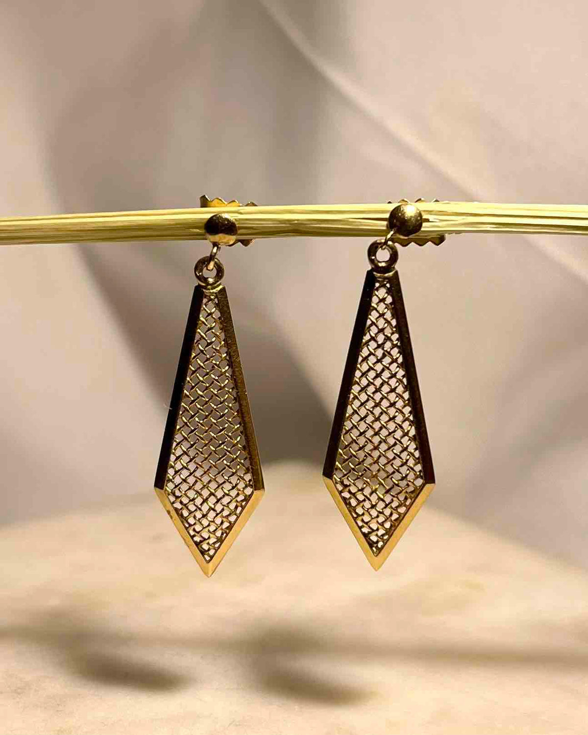 Pendientes de oro antiguo "Mélissa"