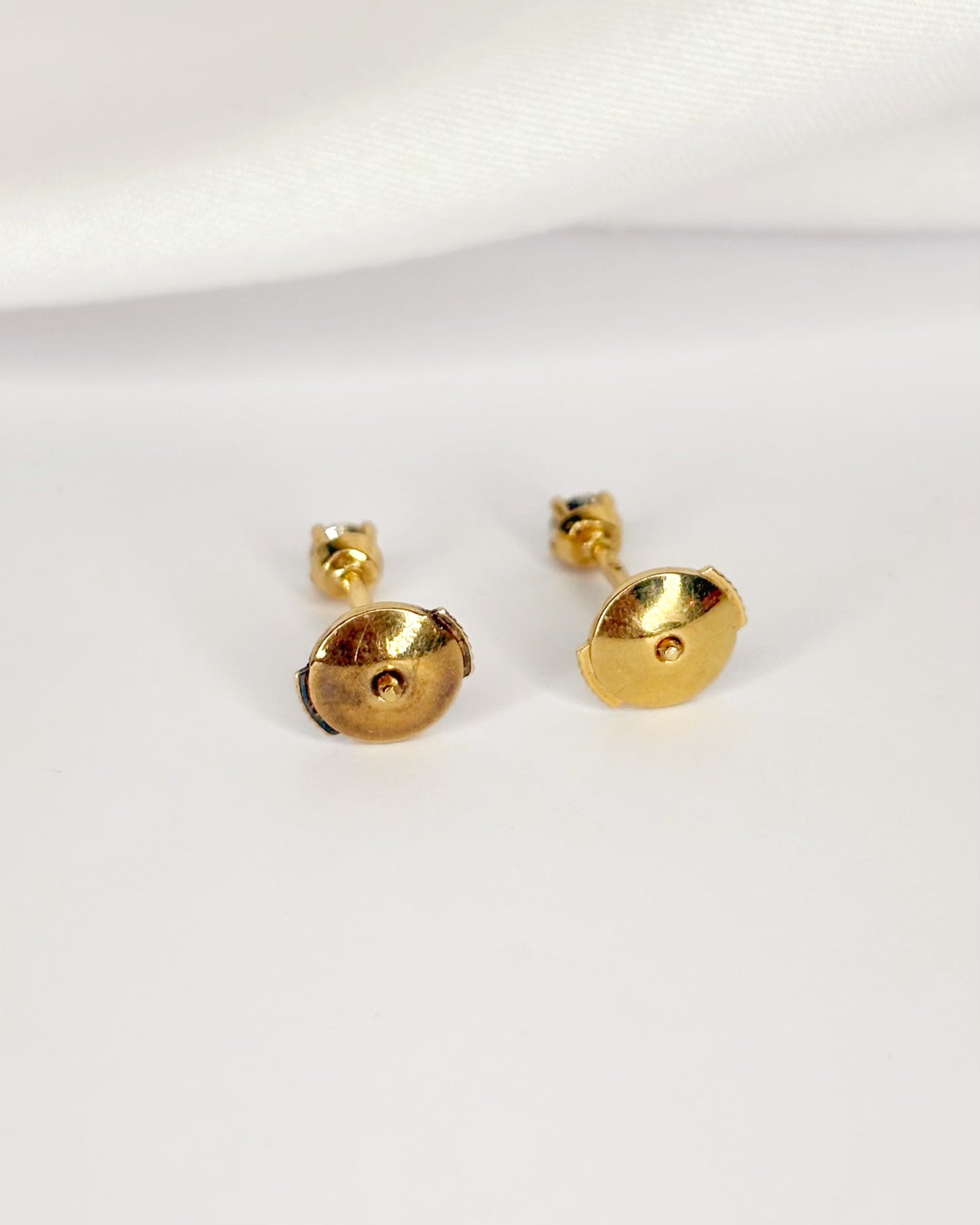 Pendientes de botón con diamantes "Sohane"