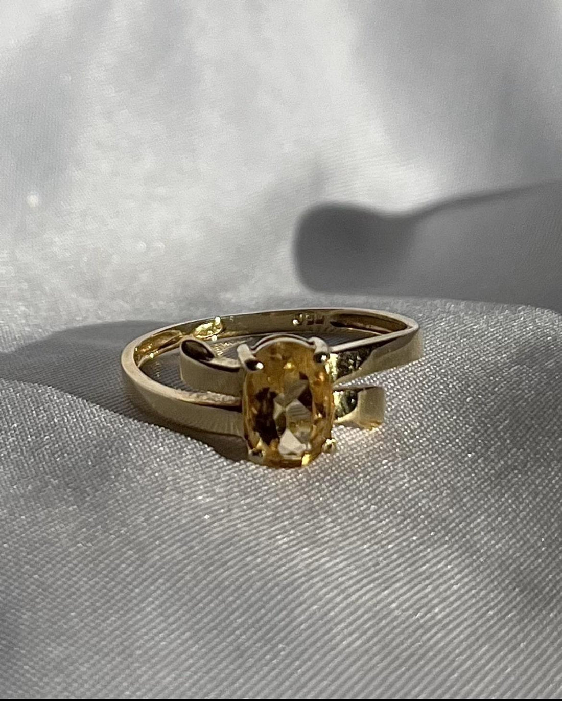 Bague ruban Citrine &quot;Bridget&quot;