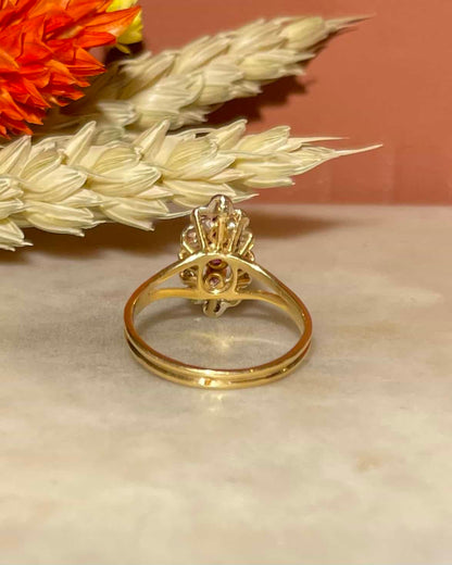 Bague Marquise Rubis &amp; Diamants &quot;Fallon&quot;