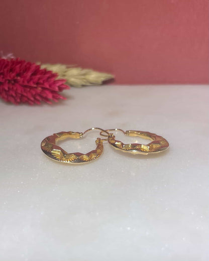 Créoles Vintage Or Jaune 18 carats "Ginny"