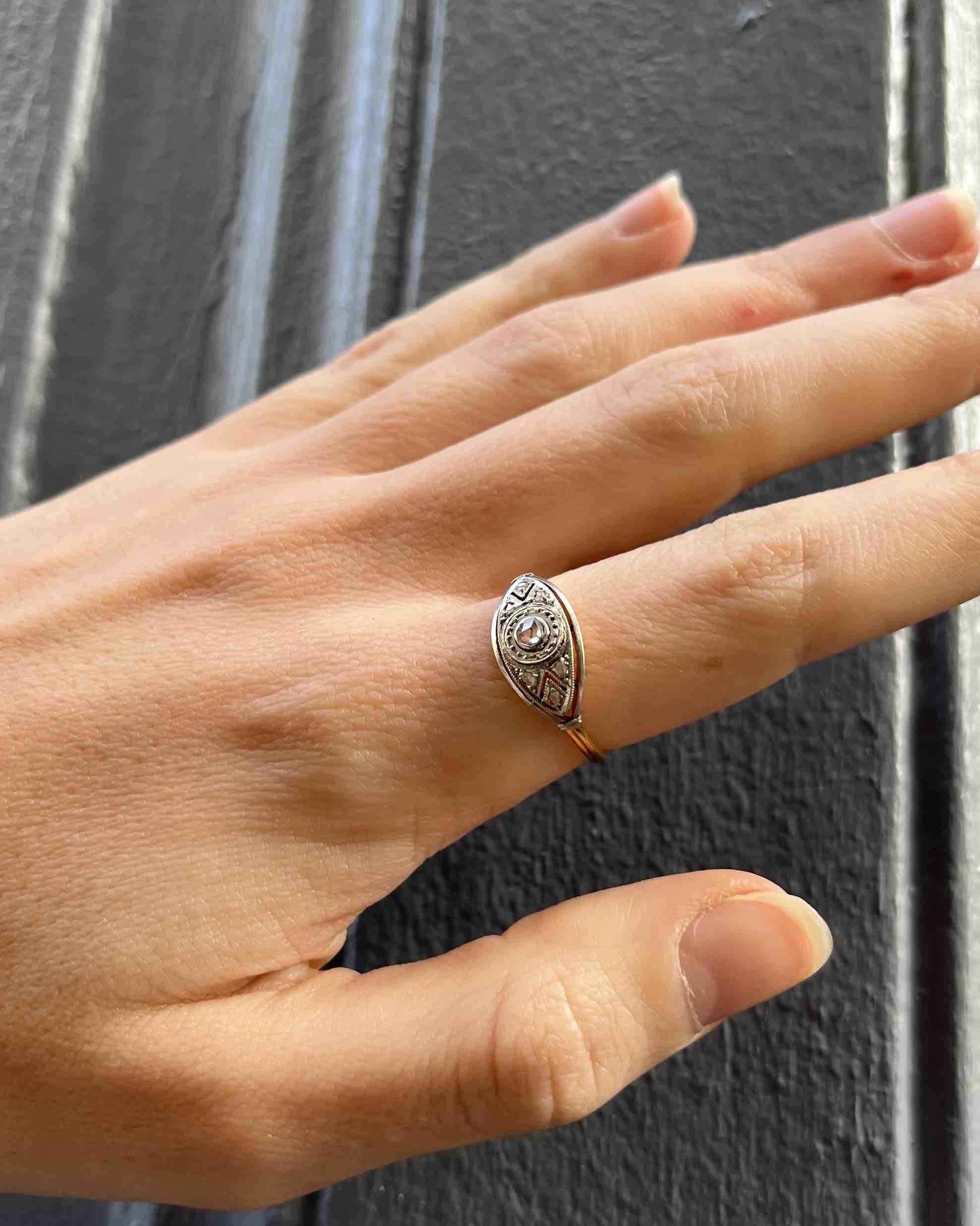 Bague Art-déco Diamant "Garance"