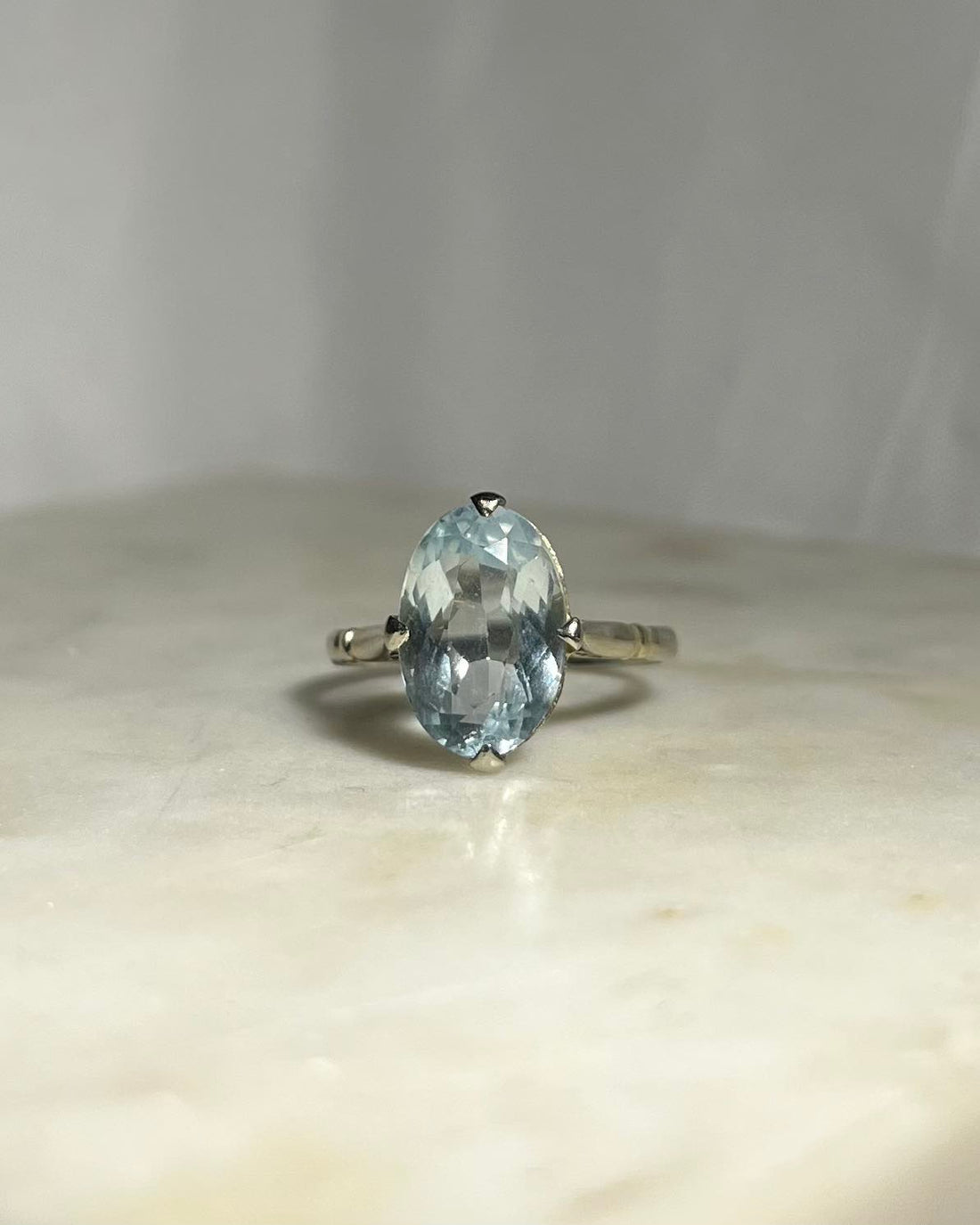 Bague Aigue-Marine vintage "Naïa"