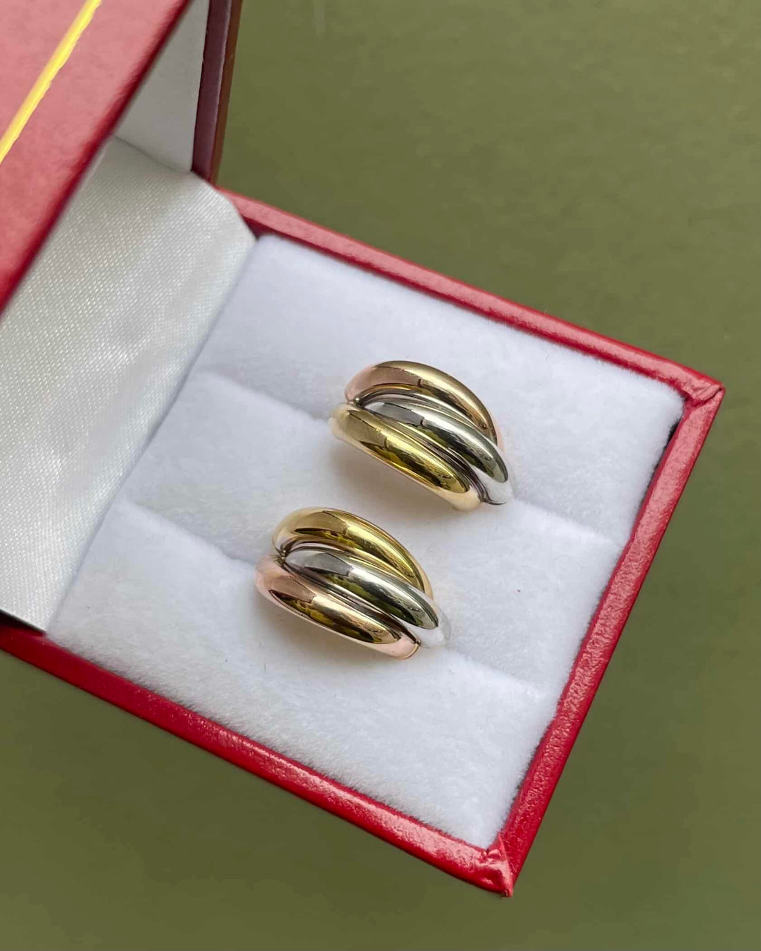 Demi-Créoles Trois Ors Vintage &quot;Ylona&quot;
