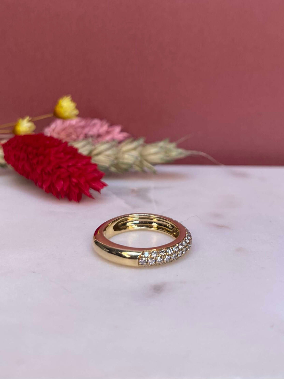 &quot;Thelma&quot; 43 Diamond Bangle Ring