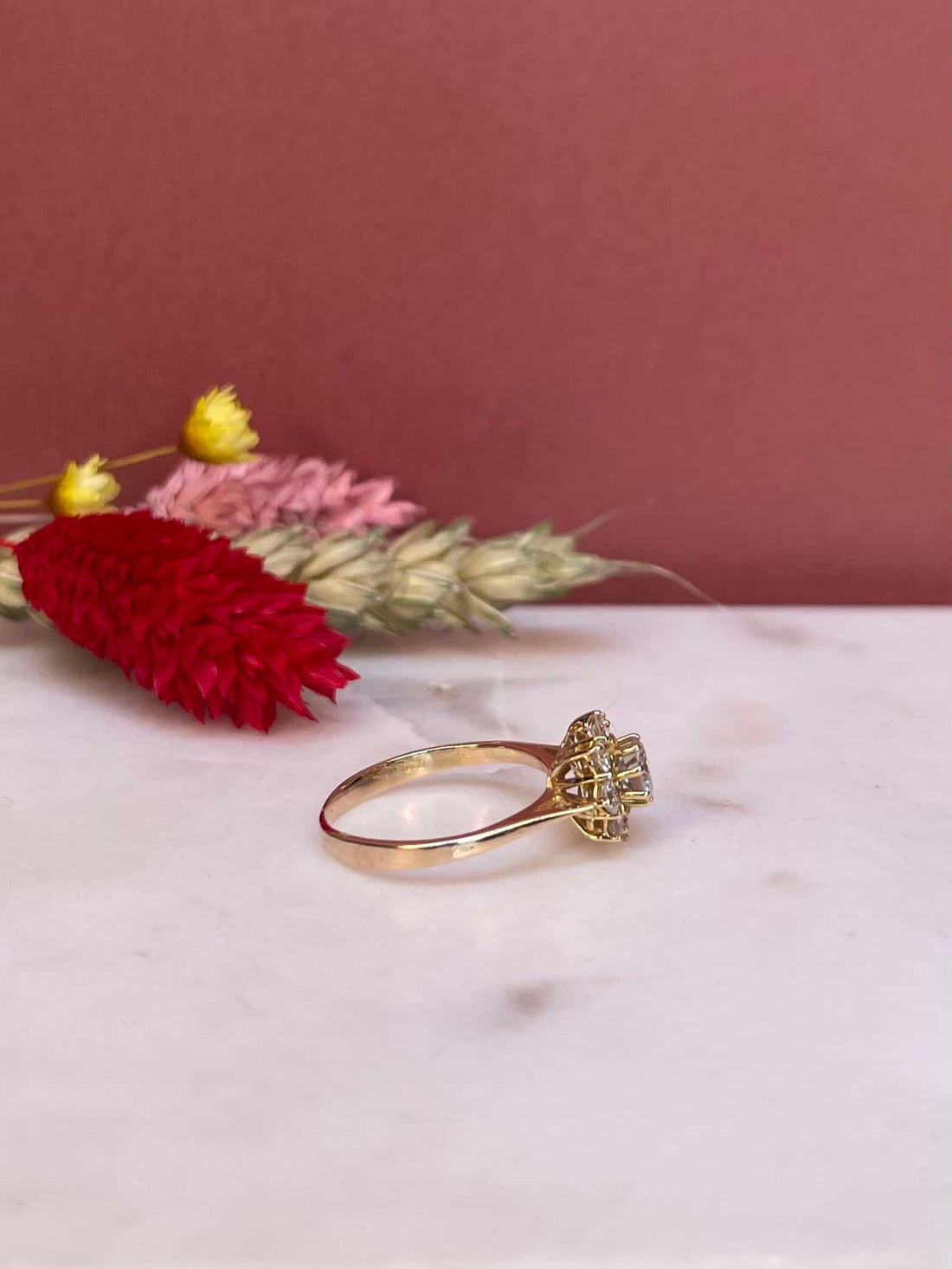 Bague Marguerite Diamants 0.77 Carat &quot;Nora&quot;