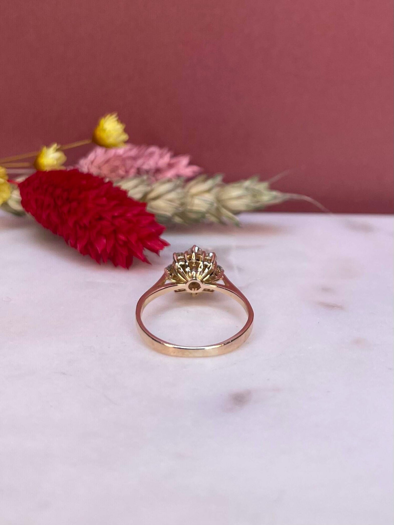 Bague Marguerite Diamants 0.77 Carat &quot;Nora&quot;