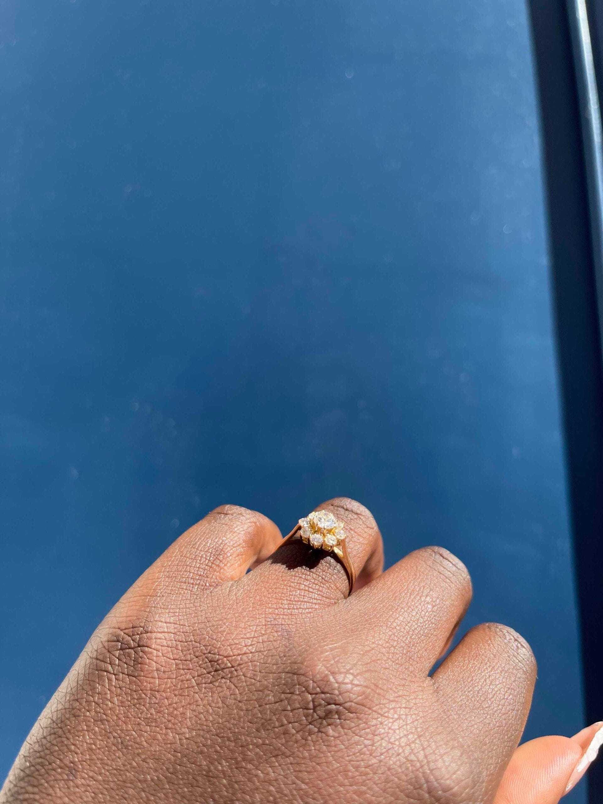 Bague Marguerite Diamants 0.77 Carat "Nora" - Elliade Paris