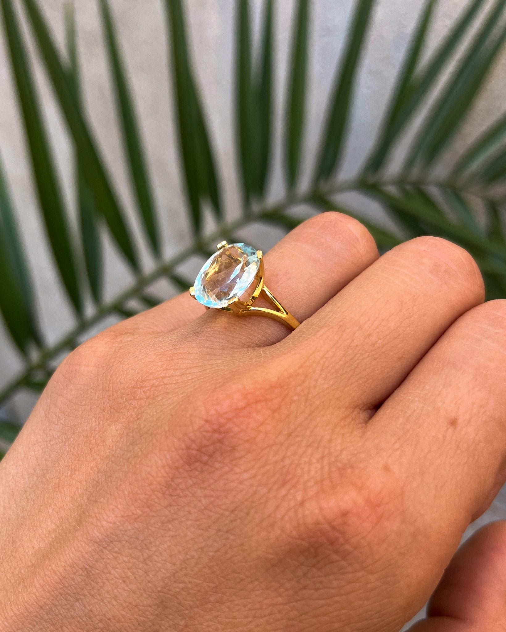 Bague Aigue-Marine vintage "Clothilde"