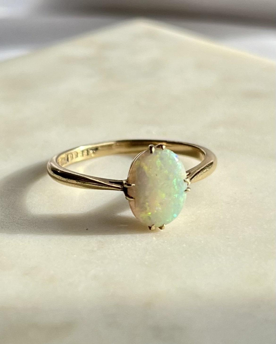 Bague Opale vintage &quot;Saori&quot;