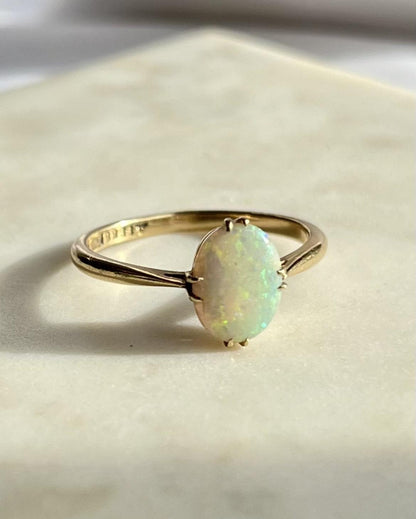 Bague Opale vintage &quot;Saori&quot;