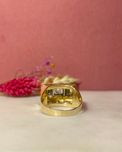 Bague Jonc saphirs 1.20 carat &amp; 34 Diamants &quot;Brune&quot;