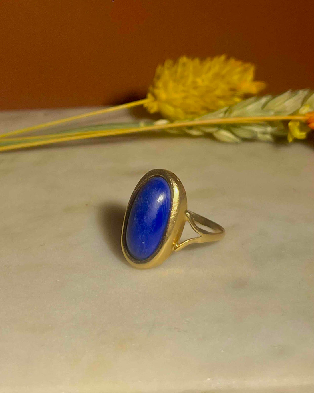Bague vintage Lapis-Lazuli &quot;Benedetta&quot;