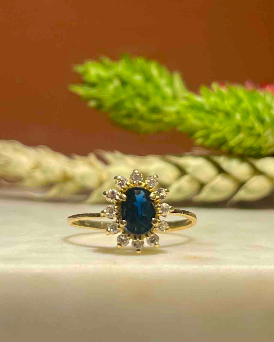 Bague Marguerite Saphir &amp; Diamants &quot;Ryma&quot;