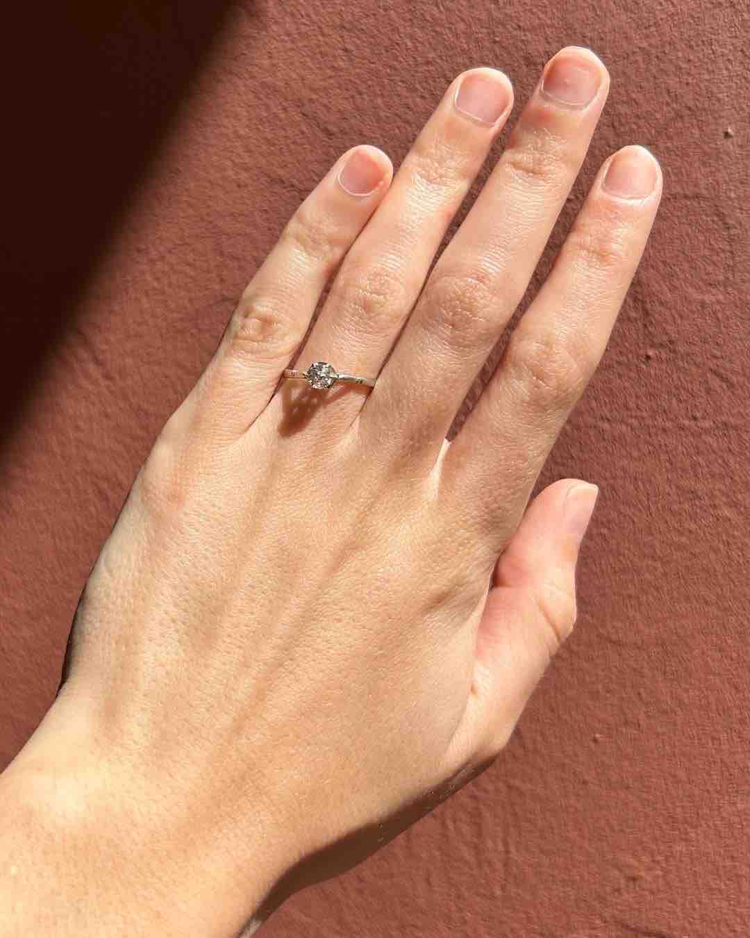 Bague Art-Déco Solitaire Diamant 0.40 carat &quot;Mila&quot;