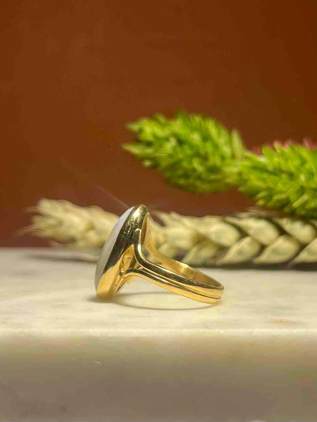Anillo vintage de ópalo de 4 quilates &quot;Maella&quot;