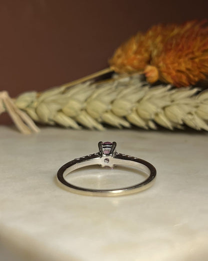 Bague Saphir Rose &amp; Diamants &quot;Maisie&quot;
