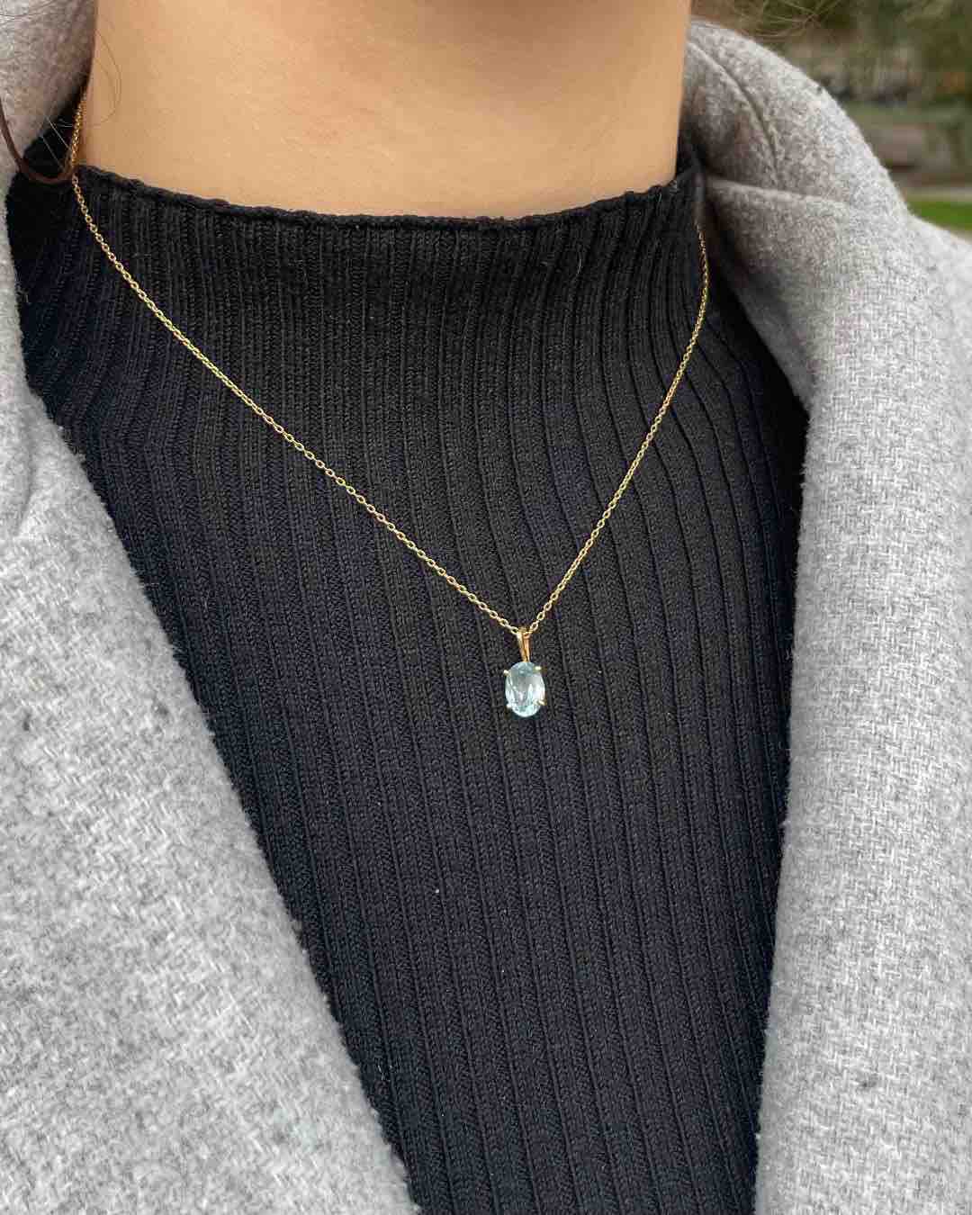 Vintage Topaz Pendant "Orane"