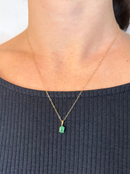 Pendentif Émeraude  0.45 carat  &quot;Solange&quot;