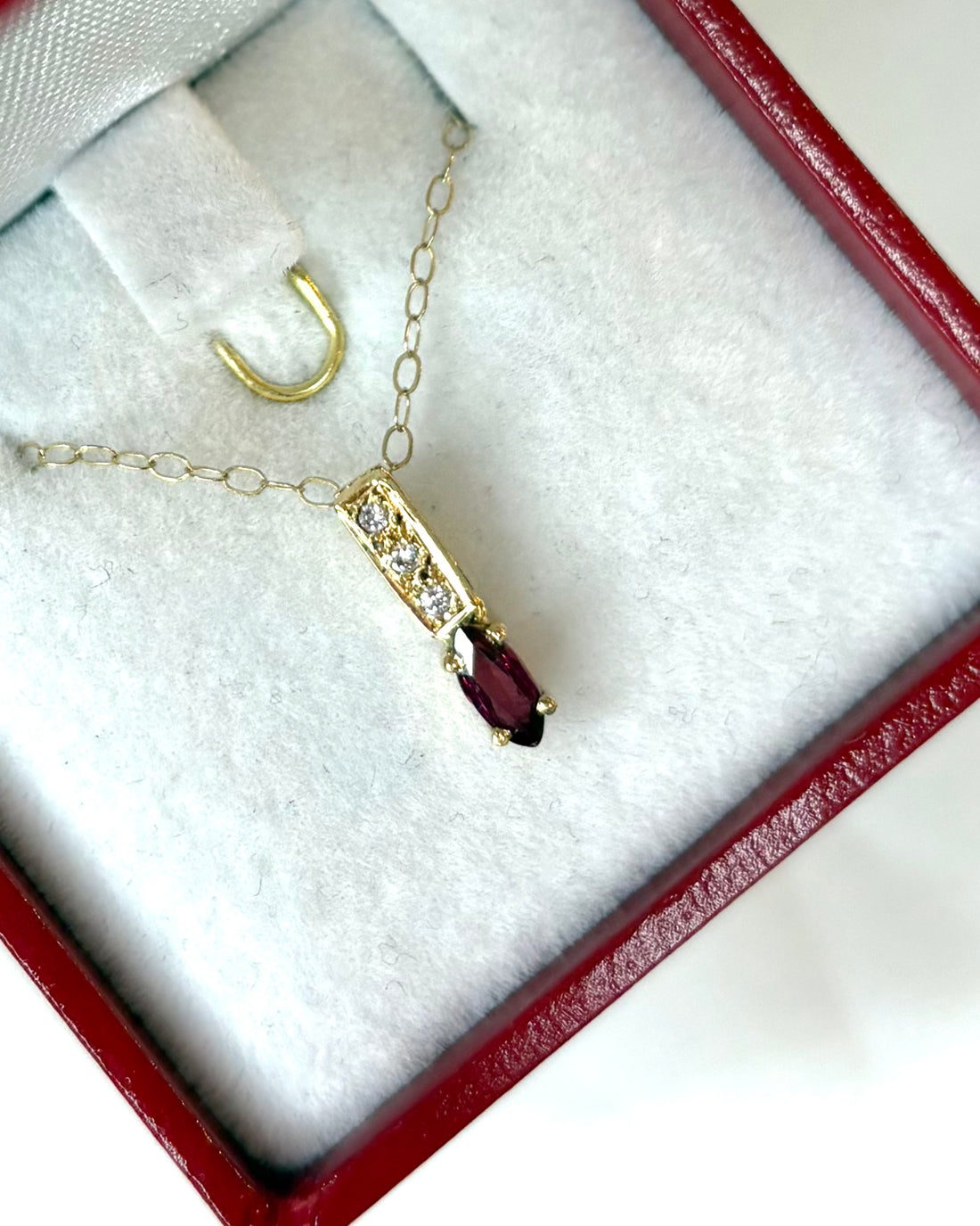 Pendentif Rubis &amp; Diamants &quot;Georgia&quot;