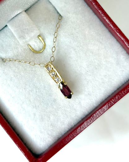 Pendentif Rubis &amp; Diamants &quot;Georgia&quot;
