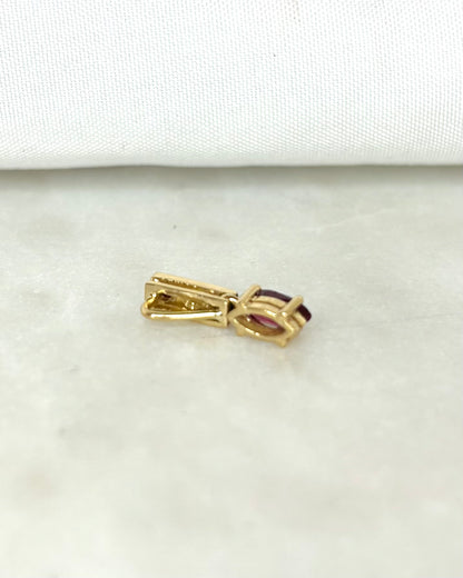 Pendentif Rubis &amp; Diamants &quot;Georgia&quot;