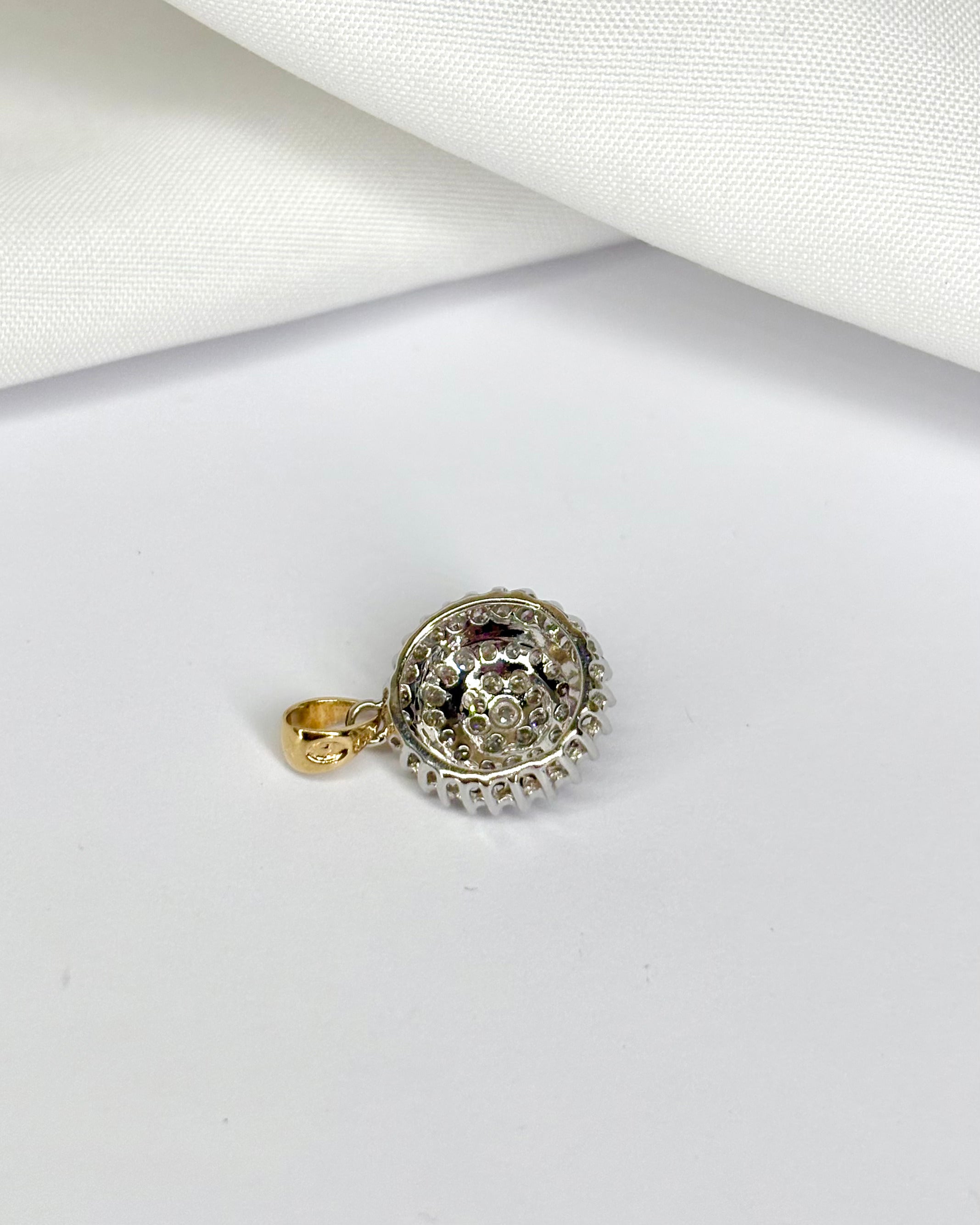 Pendentif Vintage 50 Diamants 0.50 carat &quot;Julia&quot;