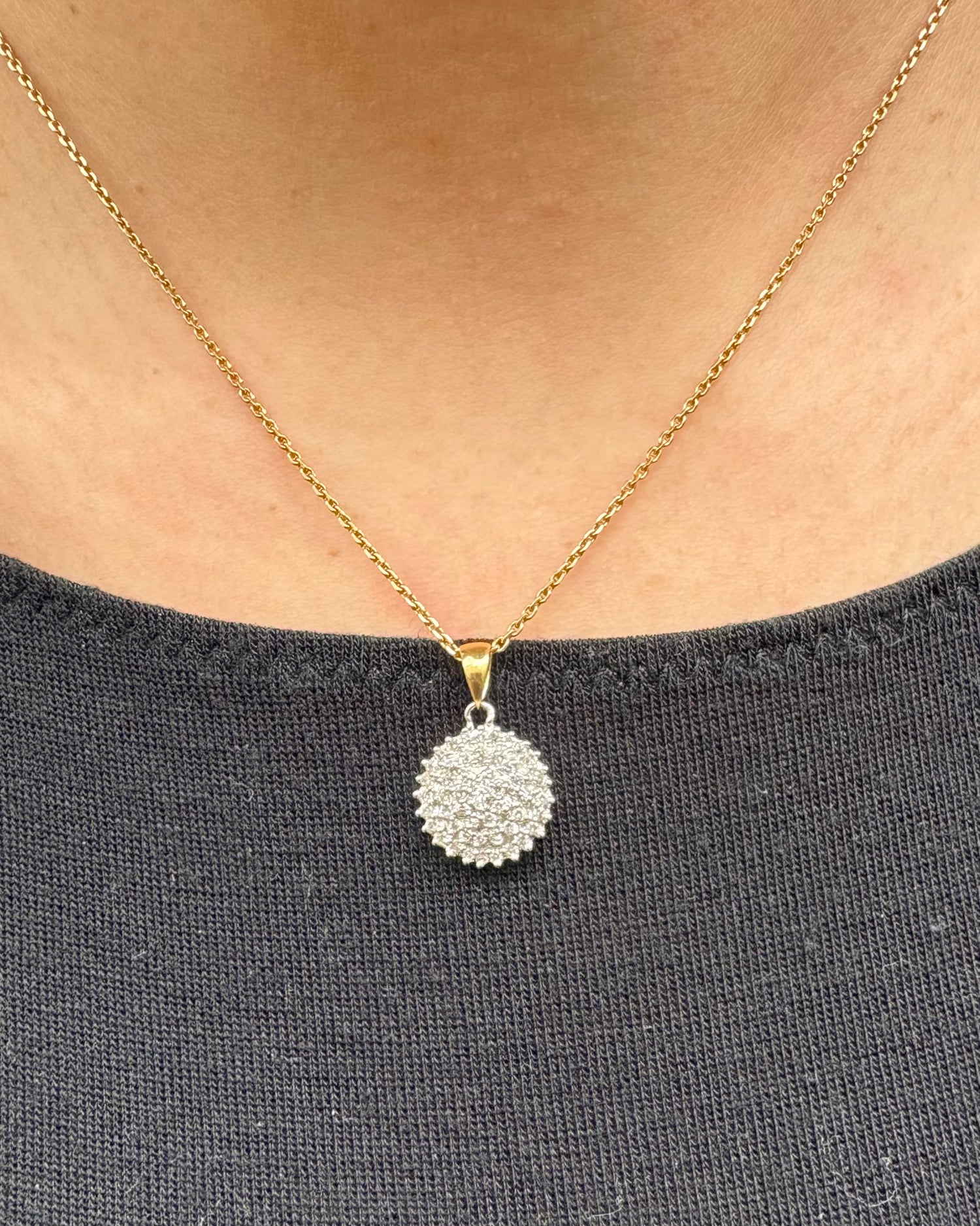 Pendentif Vintage 50 Diamants 0.50 carat &quot;Julia&quot;