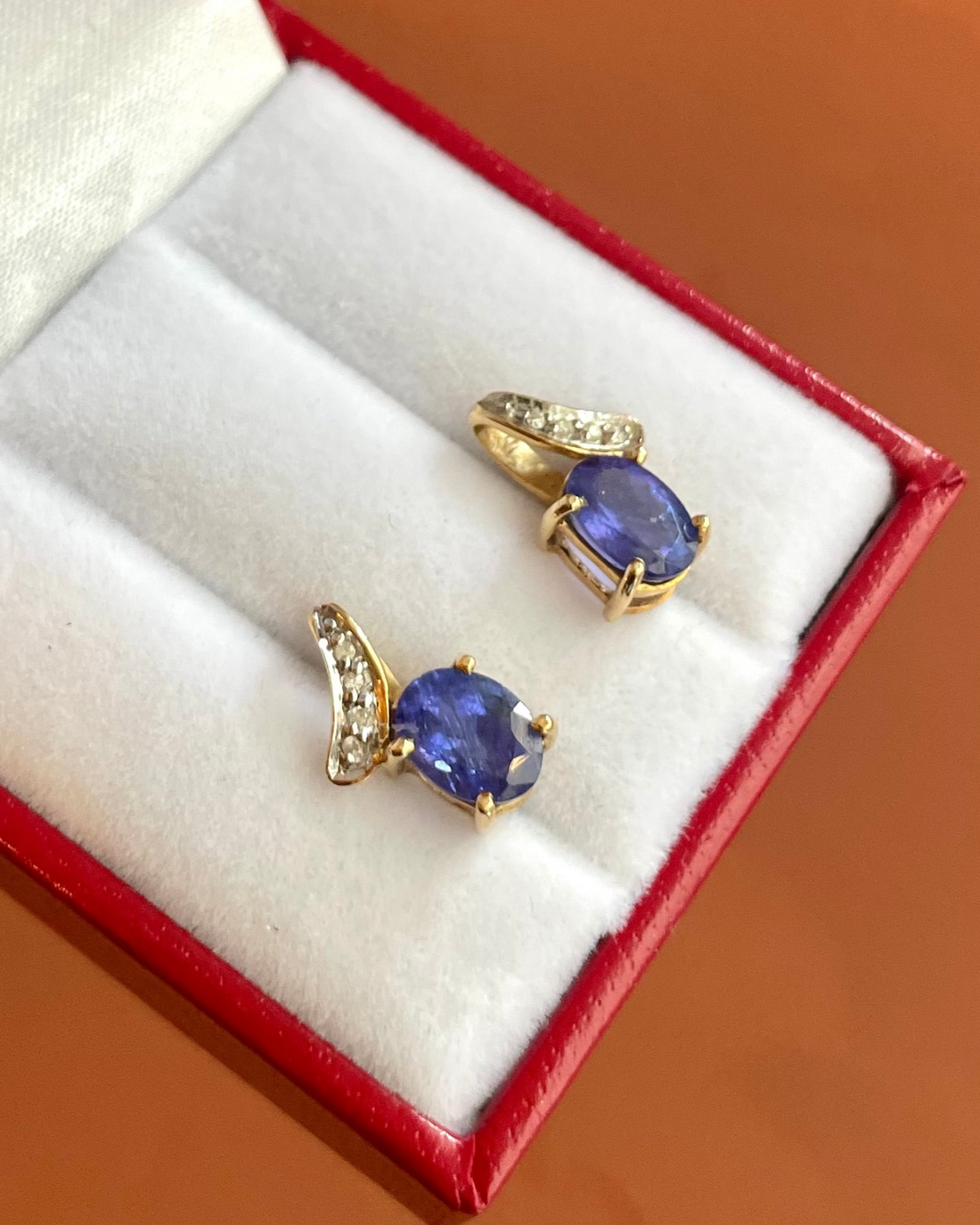 Puces Tanzanites 2.76 carats &amp; Diamants “Eléa”