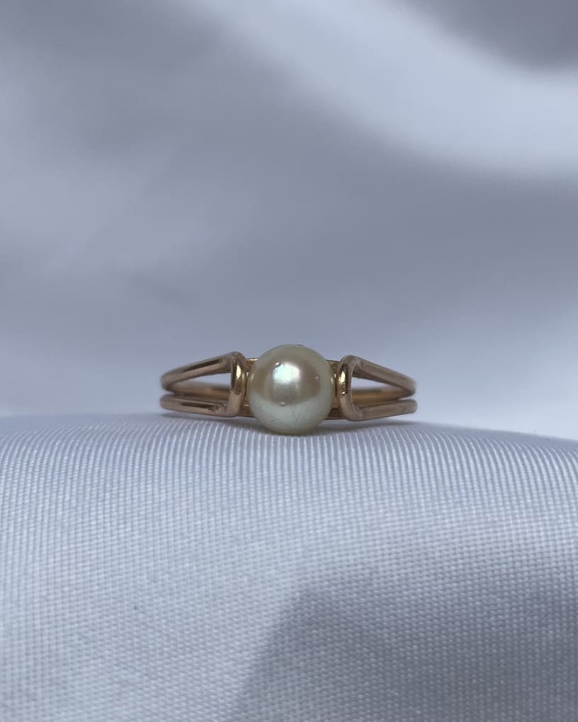 Bague Perle vintage &quot;Charlie&quot;