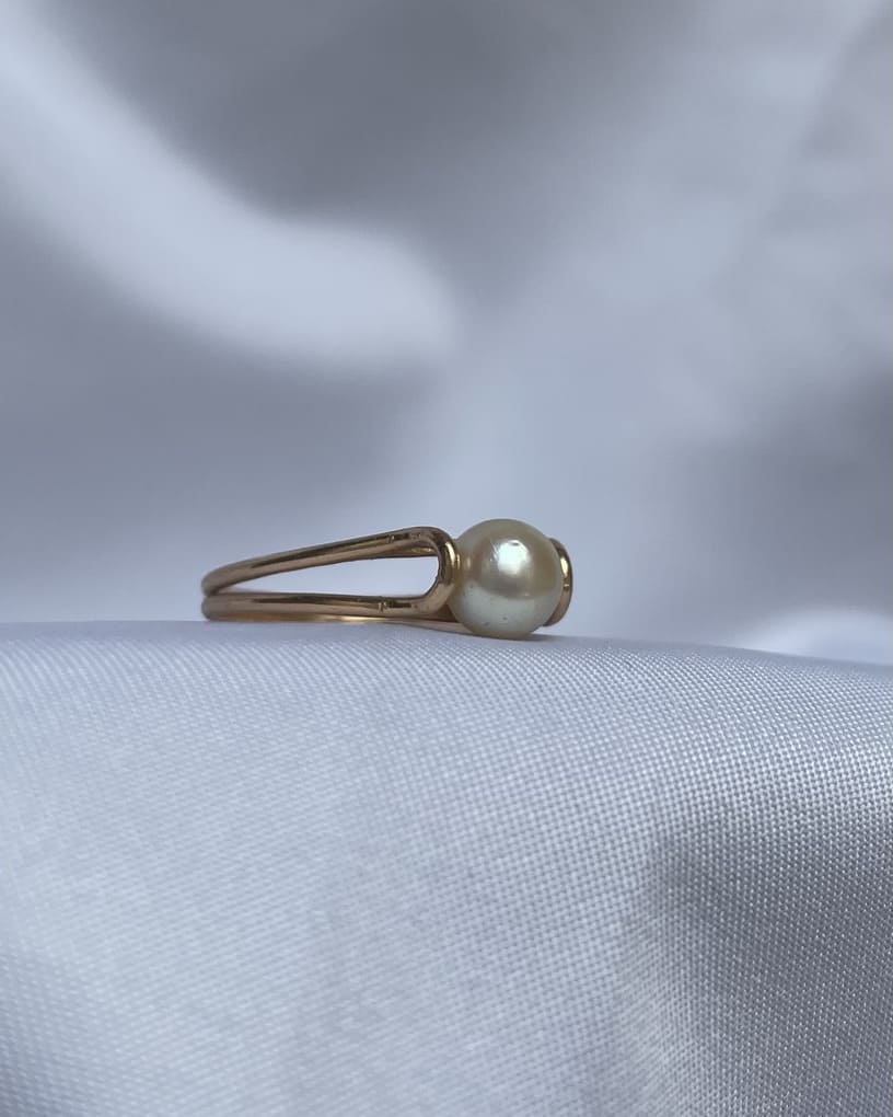 Bague Perle vintage &quot;Charlie&quot;