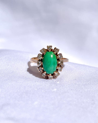 Anillo de margarita turquesa &quot;Laurine&quot;