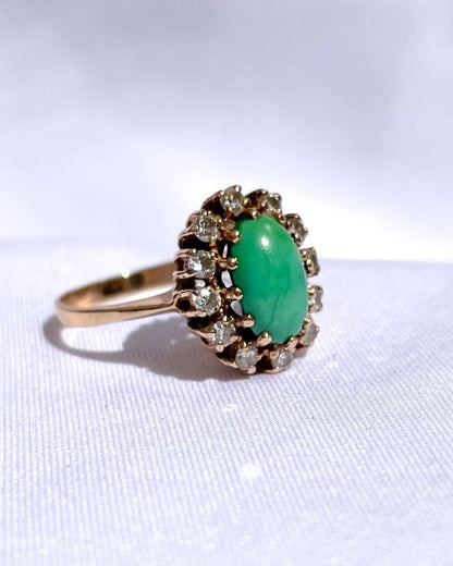 Anillo de margarita turquesa &quot;Laurine&quot;