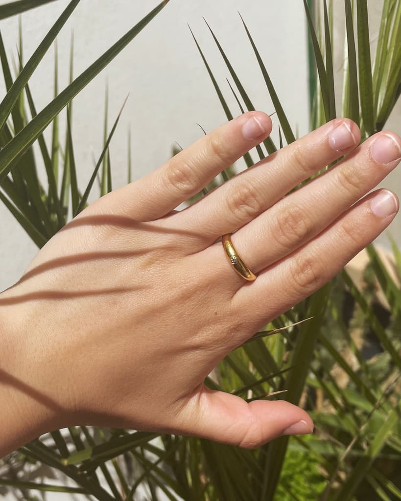 Bague Jonc Diamant "Annabelle" - Elliade Paris