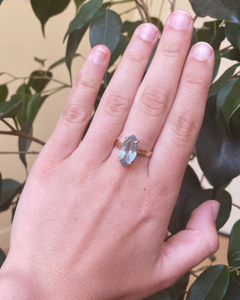 Bague Marquise Topaze &quot;Séréna&quot;
