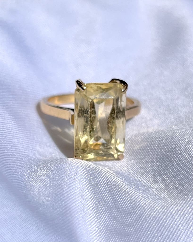 Anillo vintage de citrino &quot;Pauline&quot;